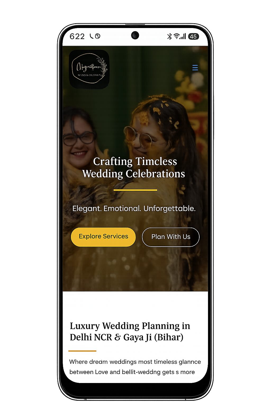 Nayantara website design