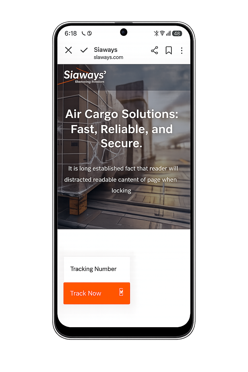 Siaways website design